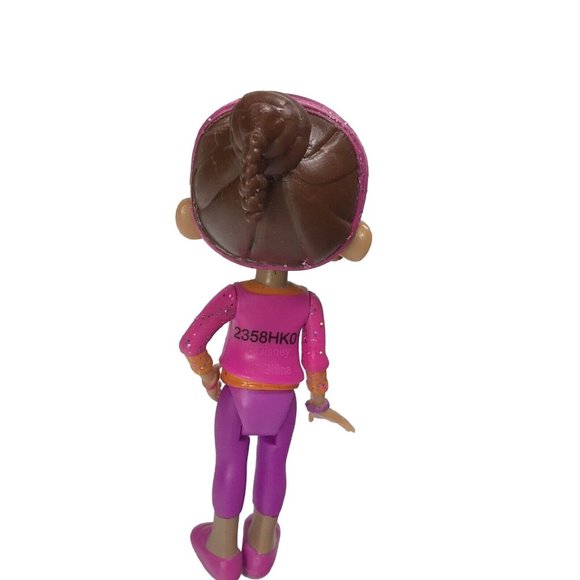 3.5” Polly Pocket Disney Doc McStuffins DOLL Wearing Pink Sparkle Toy Figure - Picture 2 of 6